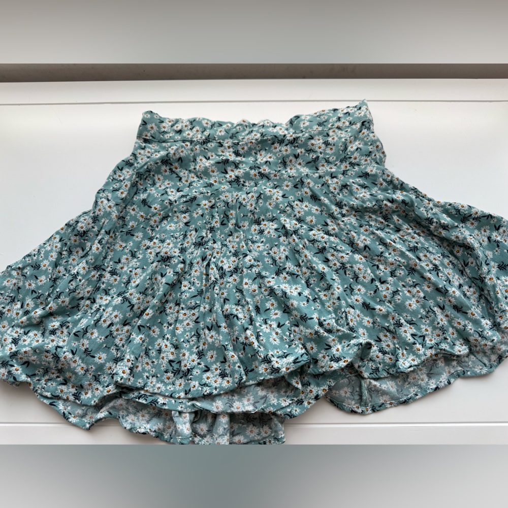 Flower print skort